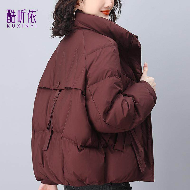 小个子短款立领加厚羽绒服女2025年冬装新款宽松大码纯色保暖外套,女装/女士精品,羽绒服,淘宝优惠券,粉丝福利购,淘宝优惠卷