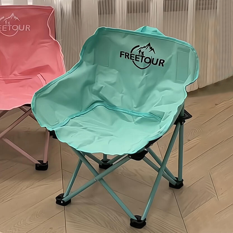 户外折叠凳子便携式靠背月亮椅钓鱼椅超轻简易野炊露营休闲凳子