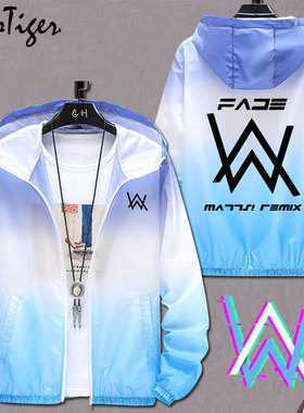 艾伦沃克alanwalker同款DJ潮faded透气防晒夹克夏男女休闲外套