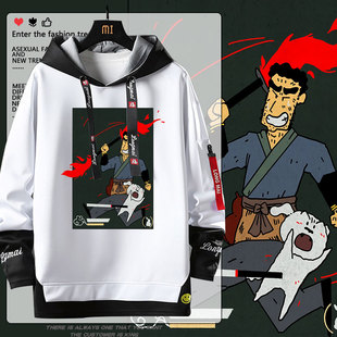 野猿广智大战灵虚子黑神话悟空主机游戏联动连帽卫衣秋冬男女上衣