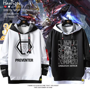 高达W 30周年纪念 STRICT-G 希罗 L2周边秋冬假两件卫衣外套