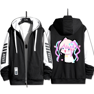 Steam游戏周边主播女孩重度依赖开衫卫衣cos糖糖超天酱二次元衣服