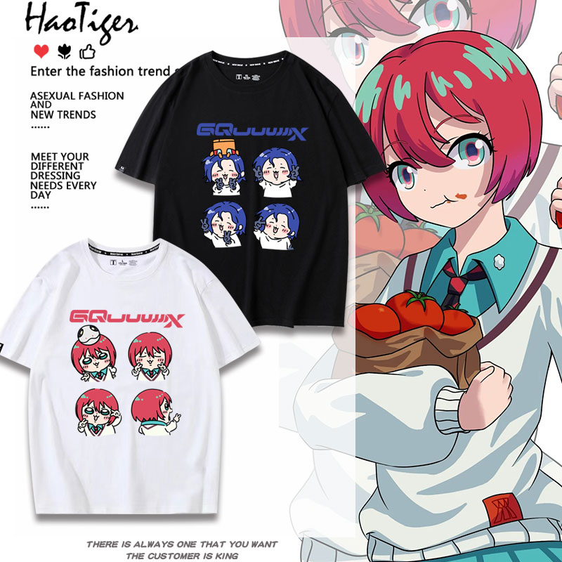 机动战士高达GQuuuuuuX天手让叶玛秋夏季短袖T恤纯棉男女衣服