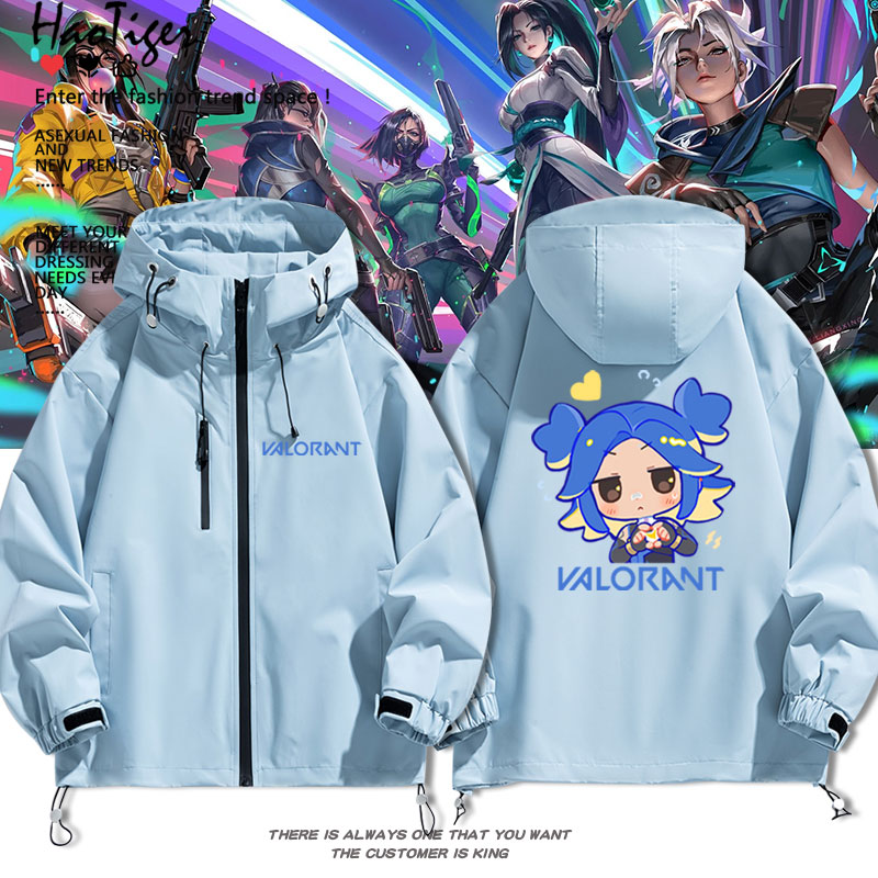 无畏契约游戏瓦罗兰特周边冲锋衣夹克秋冬二次元学生外套上衣服