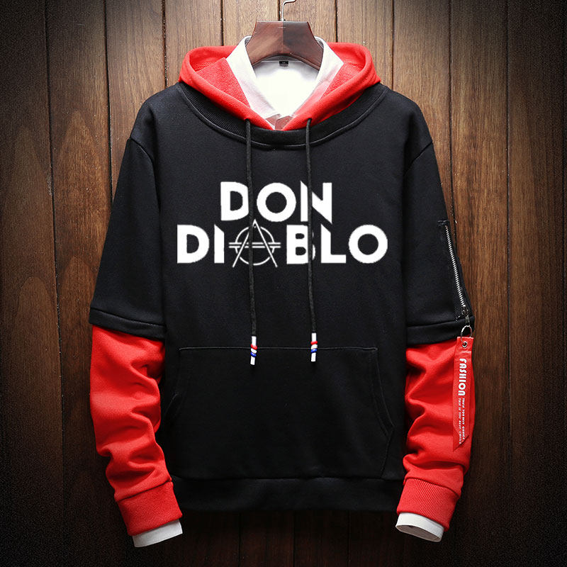 百大电音dj大菠萝don diablo欧美潮流连帽春秋款卫衣男生长袖薄款