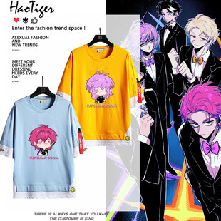 硬核一中漫画戎星野王爵池苔柯小嵬同款夏季短袖T恤男女上衣潮