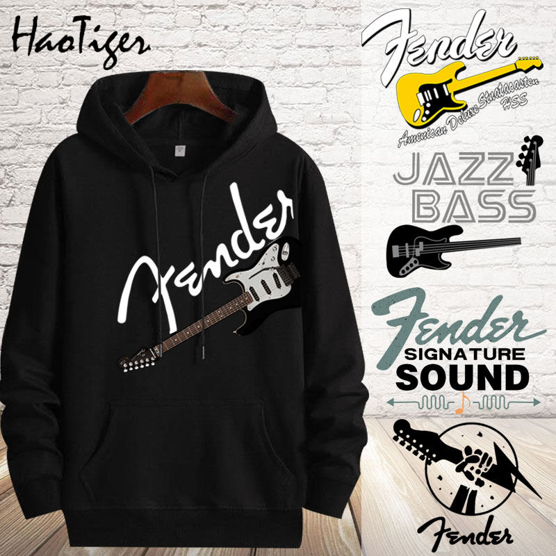 芬达吉他贝斯乐器带帽卫衣芬德Fender爵士摇滚音乐队男女长袖衣服,男装,卫衣,淘宝优惠券,粉丝福利购,淘宝优惠卷