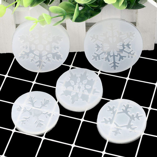 ab水晶滴胶圣诞雪花粘土硅胶翻糖模具diy手工制作饰品材料配件