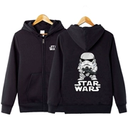 Star Wars áo len dài tay áo hoodie thể thao nam phiên bản Hàn Quốc của xu hướng áo len học sinh cardigan dây kéo mùa thu - Áo len