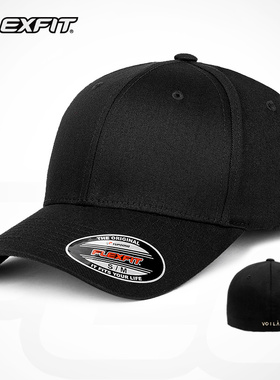 FLEXFIT美队棒球帽全封大头围防晒遮阳刺绣鸭舌帽户外休闲帽子