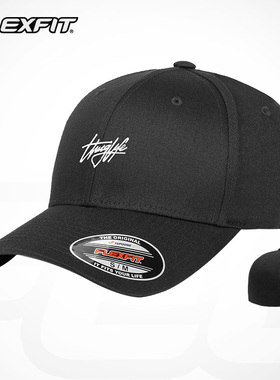 FLEXFIT潮牌刺绣棒球帽男士大头围美式鸭舌帽防晒硬顶帽子显脸小