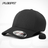 FLEXFIT男士 潮牌硬顶棒球帽全封闭弹力防晒遮阳登山帽高顶鸭舌帽