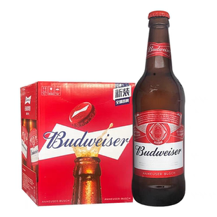 Budweiser 百威啤酒580ML 12瓶整箱正品 百威啤酒瓶装
