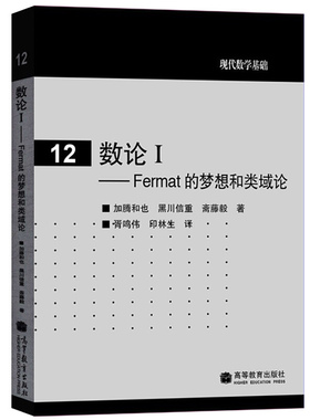 数论1 Fermat的梦想和类域论 加藤和也 等 著 胥鸣伟 印林生 译 高等教育出版社 9787040263602 本科生和研究生学习参考图书籍