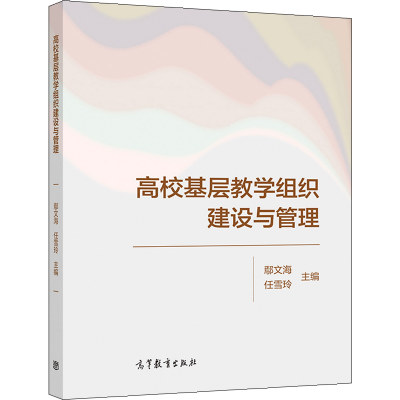 高校基层教学组织建设与管理 鄢文海 任雪玲 高等教育出版社 教学组织内涵构建模式职能制度建设信息化建设档案建设考核评价书