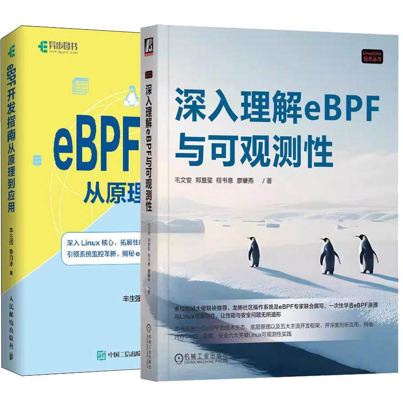 【全2册】深入理解eBPF与可观测性 毛文安+eBPF开发指南从原理到应用 丰生强 eBPF核心技术应用 预售