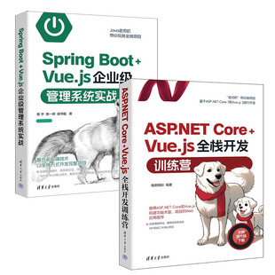 Core Boot Vue.js全栈开发训练营 Spring Vue.js企业级管理系统实战书籍 南荣相如 ASP.NET