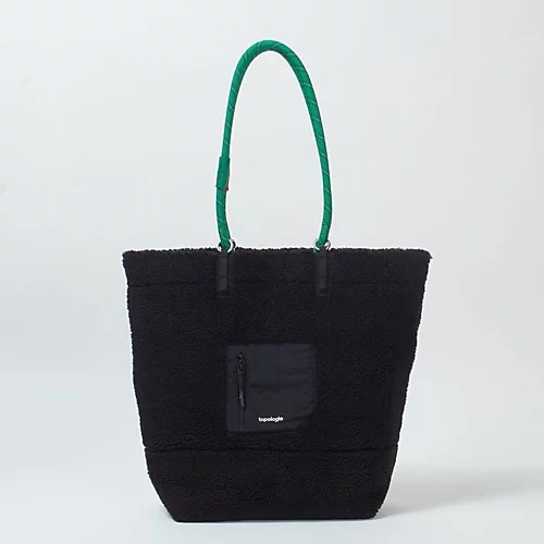 Topologie仿羊羔毛抓绒托特包