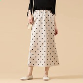 直邮NEWYORKER纽约克拼色水玉圆点半身裙 包税 代购 包邮 日本制女装