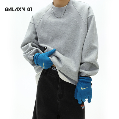 Galaxy01秋冬重磅无帽圆领卫衣