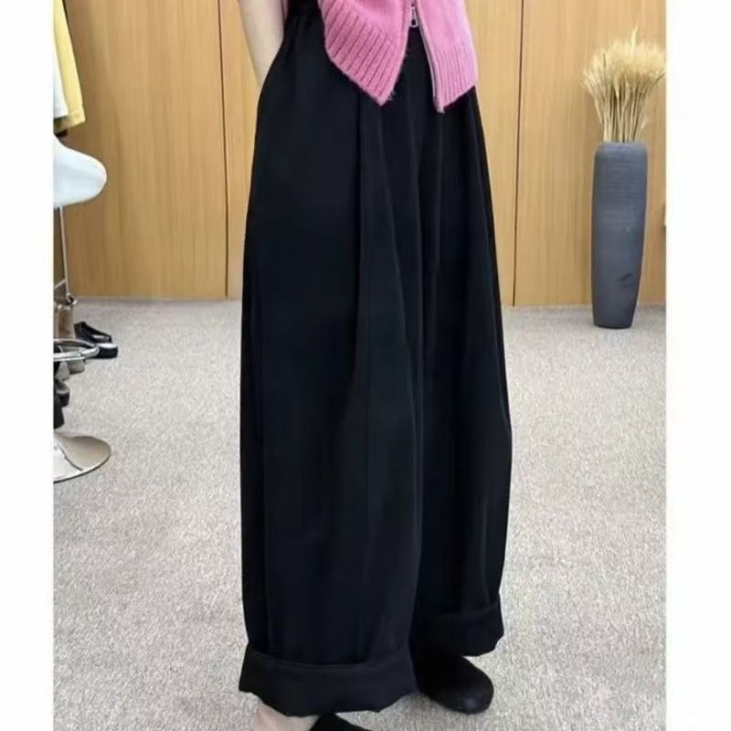 阔腿裤加厚休闲裤长裤