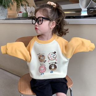 2026新款女童春装洋气卫衣儿童纯棉打底衫宝宝春春款休闲内搭上衣