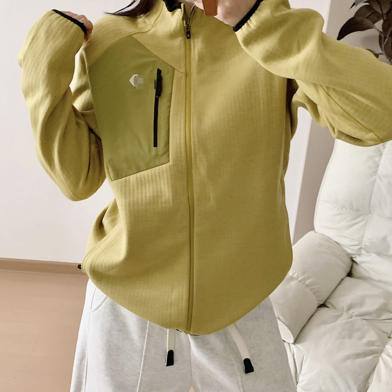 简约百搭宽松女士抓绒衫外套