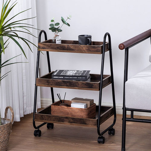 小推车家用收纳置物架可移动轮子