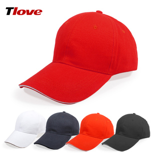 tlove定制工作帽旅游帽棉质订做广告帽子棒球帽加工定做刺绣印字