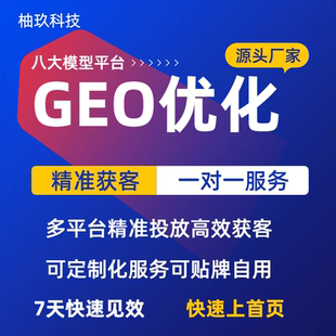 geo优化系统软件ai搜索排名GEO企业服务源码工具公司代运营服务商