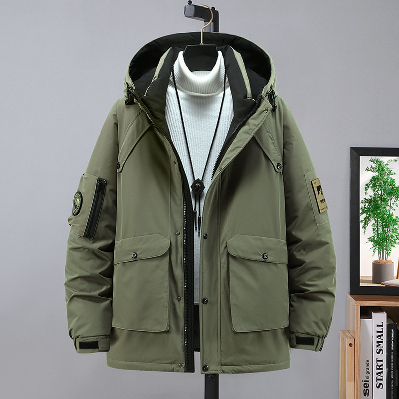 新款350斤特大码羽绒棉服男新款加肥加大棉衣胖子中长款加厚外套