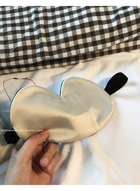 shamelessbaby 真丝眼罩 睡眠桑蚕丝 高级感快要溢出来的香槟米~