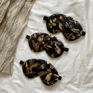 挂耳 中性 头戴 自留bi入追求品质大牌真丝眼罩套装 双面真丝