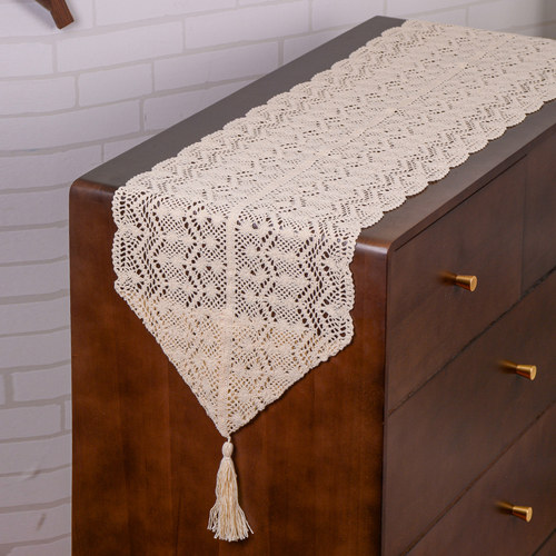 桌旗棉线钩针田园复古