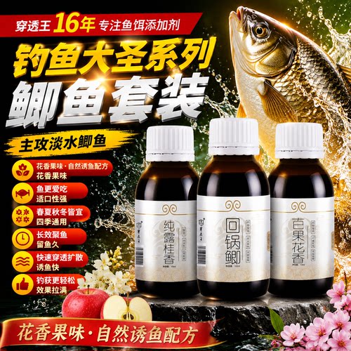 穿透王钓鱼饵料小药套装黑坑野钓