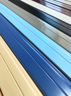 蓝色平板踢脚线纯实木北欧简约墙贴脚线灰色烤漆平板地角线地脚线