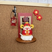 新年装 饰福门图钉平安喜乐毛毡板装 饰按钉软木板留言绘钉办公文具