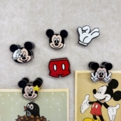 6个装 米奇头像图钉软木板工字钉墙钉幼儿园创意ins照片墙毛毡按钉