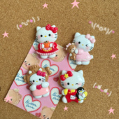 1个装 可爱卡通凯蒂猫图钉工字钉创意毛毡板扎钉软木板按钉照片墙