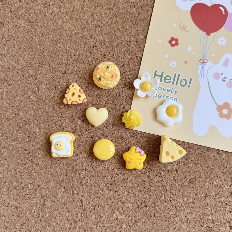 10个装黄色系列奶油冰淇淋图钉工字钉软木板按钉毛毡板装饰钉,文具电教/文化用品/商务用品,图钉/工字钉,淘宝优惠券,粉丝福利购,淘宝优惠卷