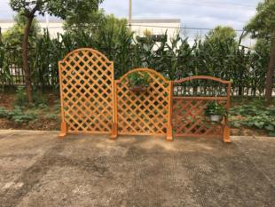 新款木制圆头网片 铁件花架  户外室内围栏 隔断 屏风 植物花架