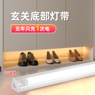 玄关底部灯带无线自粘免插电人来即亮展示柜入户门鞋柜酒柜灯条