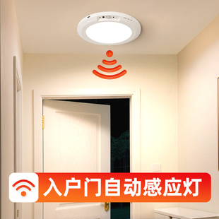 入户门自动感应灯免布线充电式超长续航大容量走廊过道照明吸顶灯
