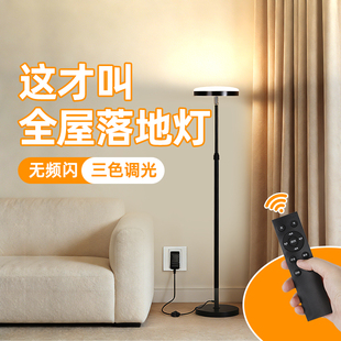 落地灯全屋照明超亮客厅沙发旁边高级感卧室中古风氛围立式补光灯