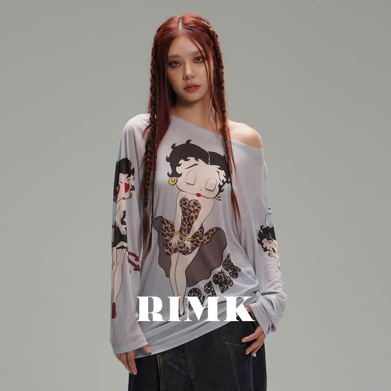 RIMK狂野女孩天使恶魔T恤