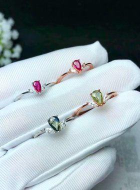 s925银女款戒指空托镶嵌裸石