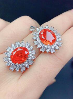 镶嵌刻面裸石戒指吊坠