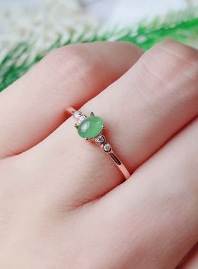 银女款戒指小尺寸4*免费镶嵌