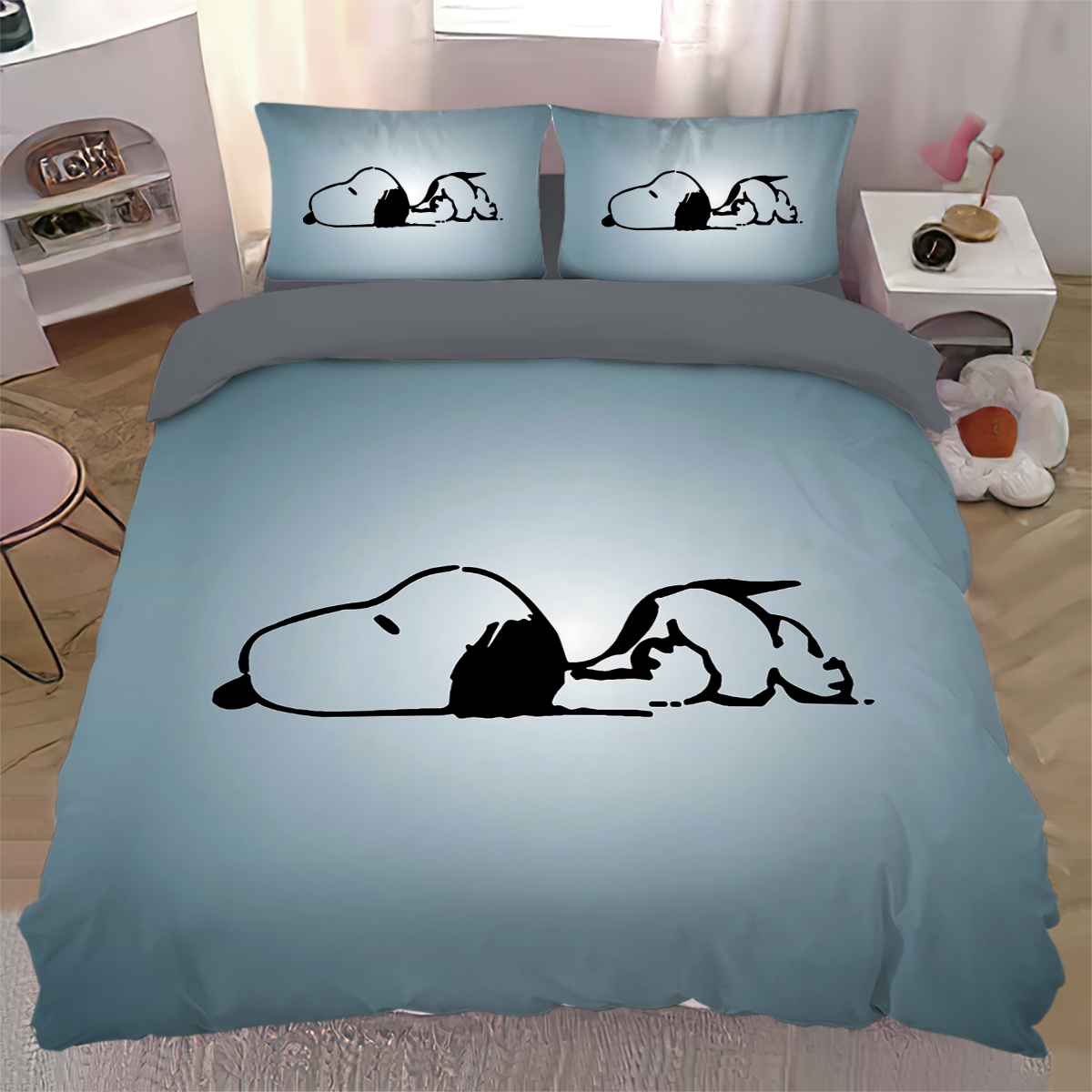 卡通狗纯棉40支卡通四件套