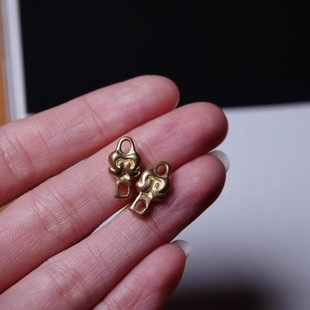 文创精品如意纹挂环记数卡子DIY念珠计数侧挂挂件链接配件配饰